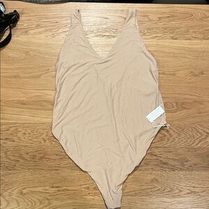 Aerie Beige “Smoothez” Bodysuit